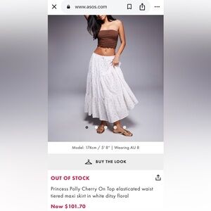 Princess polly Floral White Skirt